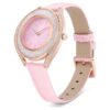 Crystalline Aura Uhr Swiss Made, Lederarmband, rosa, roségoldfarbenes Finish Crystalline Aura Uhr Swiss Made, Lederarmband, rosa, roségoldfarbenes Finish