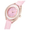 Crystalline Aura Uhr Swiss Made, Lederarmband, rosa, roségoldfarbenes Finish Crystalline Aura Uhr Swiss Made, Lederarmband, rosa, roségoldfarbenes Finish