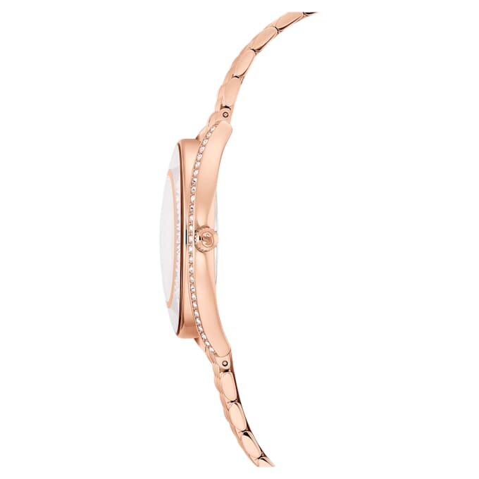Crystalline Aura Uhr, Swiss Made, Metallarmband, roségoldfarben, roségoldfarbene Oberfläche Crystalline Aura Uhr, Swiss Made, Metallarmband, roségoldfarben, roségoldfarbene Oberfläche