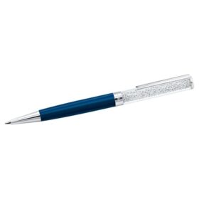 Crystalline Kugelschreiber Blau, blau lackiert, verchromt