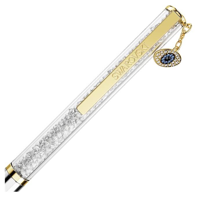 Crystalline Kugelschreiber «Evil Eye», goldfarben, gemischte Metalloberfläche Crystalline Kugelschreiber «Evil Eye», goldfarben, gemischte Metalloberfläche