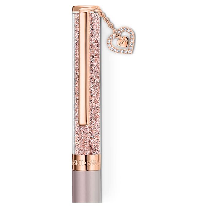 Crystalline Kugelschreiber «Heart», roségoldfarben, rosa lackiert, roségoldfarben plattiert Crystalline Kugelschreiber «Heart», roségoldfarben, rosa lackiert, roségoldfarben plattiert
