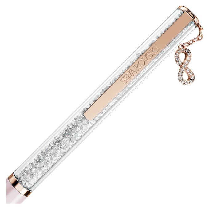 Crystalline Kugelschreiber «Infinity», rosa lackiert, roségoldfarben plattiert Crystalline Kugelschreiber «Infinity», rosa lackiert, roségoldfarben plattiert