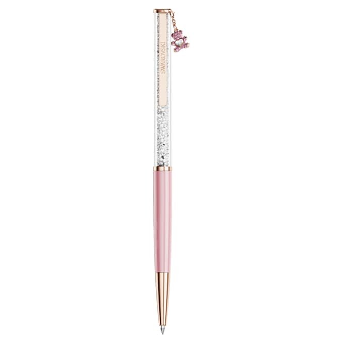 Crystalline Kugelschreiber Teddy, rosa, rosa lackiert, roségoldfarben plattiert Crystalline Kugelschreiber Teddy, rosa, rosa lackiert, roségoldfarben plattiert
