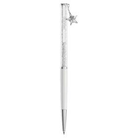 Crystalline Kugelschreiber, weiss, weiss lackiert, verchromt Crystalline Kugelschreiber, weiss, weiss lackiert, verchromt
