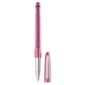 Crystalline Rollerball-Stift, rosa, verchromt