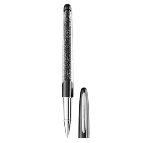 Crystalline-Rollerball-Stift, schwarz, verchromt