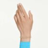 Dextera-Armband mit rundem Schliff, weiss, goldfarben Dextera-Armband mit rundem Schliff, weiss, goldfarben