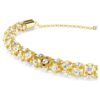Dextera-Armband mit rundem Schliff, weiss, goldfarben Dextera-Armband mit rundem Schliff, weiss, goldfarben