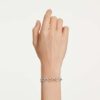 Dextera-Armband mit rundem Schliff, weiss, Metallmix-Finish Dextera-Armband mit rundem Schliff, weiss, Metallmix-Finish