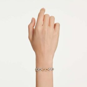 Dextera-Armband mit rundem Schliff, weiss, Metallmix-Finish
