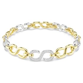 Dextera-Armband mit rundem Schliff, weiss, Metallmix-Finish