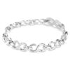 Dextera-Armband mit rundem Schliff, weiss, rhodiniert Dextera-Armband mit rundem Schliff, weiss, rhodiniert