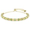 Dextera-Armband mit rundgeschliffenen Kristallen, grün, goldfarben Dextera-Armband mit rundgeschliffenen Kristallen, grün, goldfarben