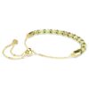 Dextera-Armband mit rundgeschliffenen Kristallen, grün, goldfarben Dextera-Armband mit rundgeschliffenen Kristallen, grün, goldfarben