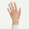 Dextera-Armband mit Rundschliff, weiss, Edelstahl Dextera-Armband mit Rundschliff, weiss, Edelstahl