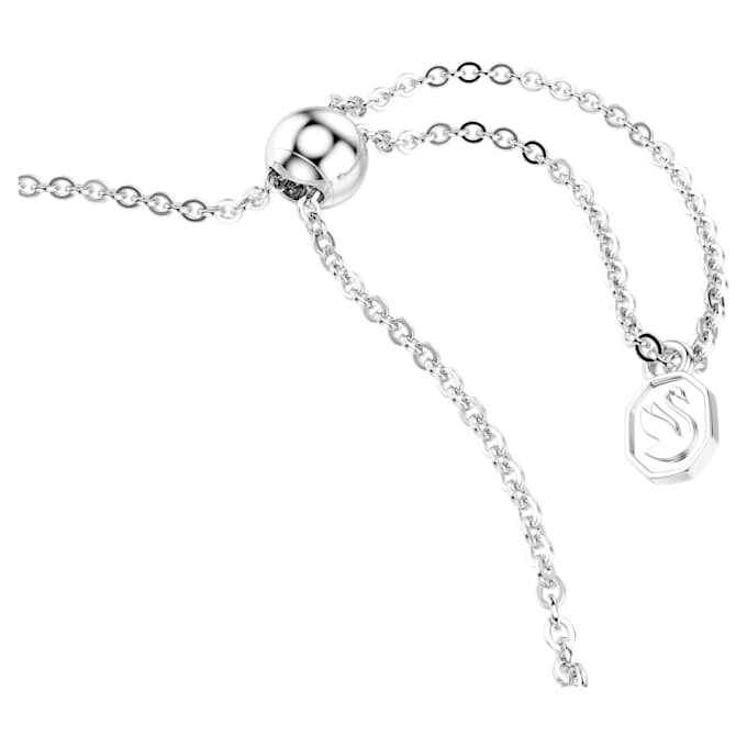 Dextera-Armband mit Rundschliff, weiss, Edelstahl Dextera-Armband mit Rundschliff, weiss, Edelstahl