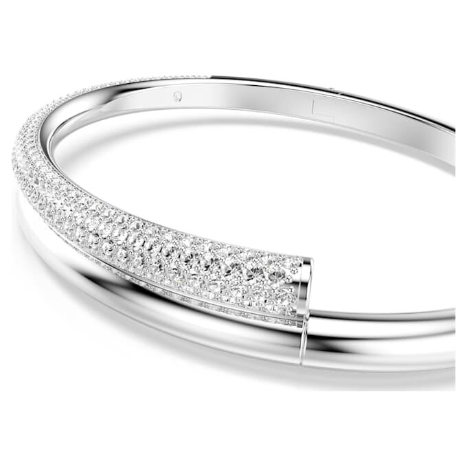 Dextera-Armreif mit Magnetverschluss, weiss, rhodiniert Dextera-Armreif mit Magnetverschluss, weiss, rhodiniert