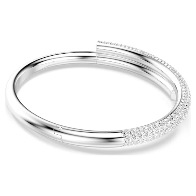 Dextera-Armreif mit Magnetverschluss, weiss, rhodiniert Dextera-Armreif mit Magnetverschluss, weiss, rhodiniert