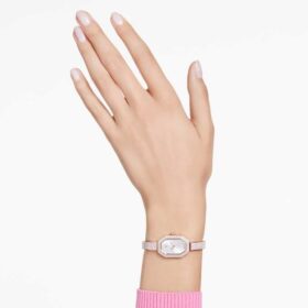 Dextera Armreifuhr Swiss Made, Metallarmband, Goldfarben, champagnerfarbene Oberfläche