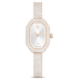 Dextera Armreifuhr Swiss Made, Metallarmband, Goldfarben, champagnerfarbene Oberfläche