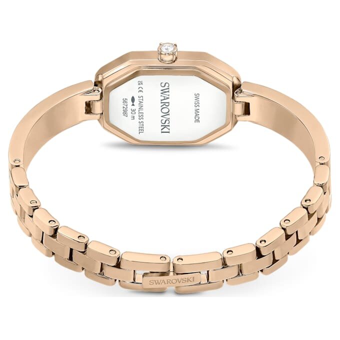 Dextera Armreifuhr Swiss Made, Metallarmband, Goldfarben, champagnerfarbene Oberfläche Dextera Armreifuhr Swiss Made, Metallarmband, Goldfarben, champagnerfarbene Oberfläche