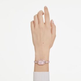Dextera Armreifuhr Swiss Made, Metallarmband, rosa, roségoldfarben plattiert