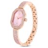 Dextera Armreifuhr Swiss Made, Metallarmband, rosa, roségoldfarben plattiert