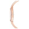 Dextera Armreifuhr Swiss Made, Metallarmband, rosa, roségoldfarben plattiert
