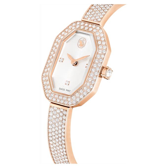 Dextera Armreifuhr Swiss Made, Metallarmband, Roségold-Farbton, roségoldfarbene Oberfläche Dextera Armreifuhr Swiss Made, Metallarmband, Roségold-Farbton, roségoldfarbene Oberfläche