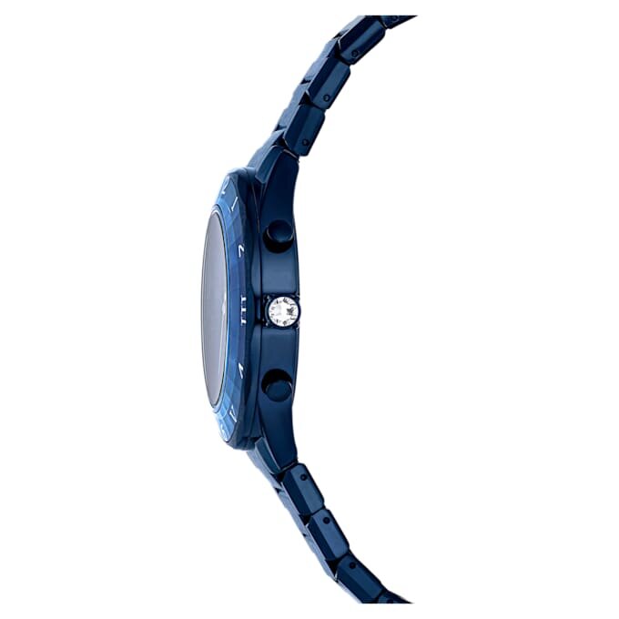 Dextera Chrono Uhr 39 mm, Swiss Made, Metallarmband, Blau, blaue Oberfläche Dextera Chrono Uhr 39 mm, Swiss Made, Metallarmband, Blau, blaue Oberfläche