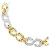 Dextera-Halskette mit rundem Schliff, Kette, weiss, Mischmetall-Finish Dextera-Halskette mit rundem Schliff, Kette, weiss, Mischmetall-Finish