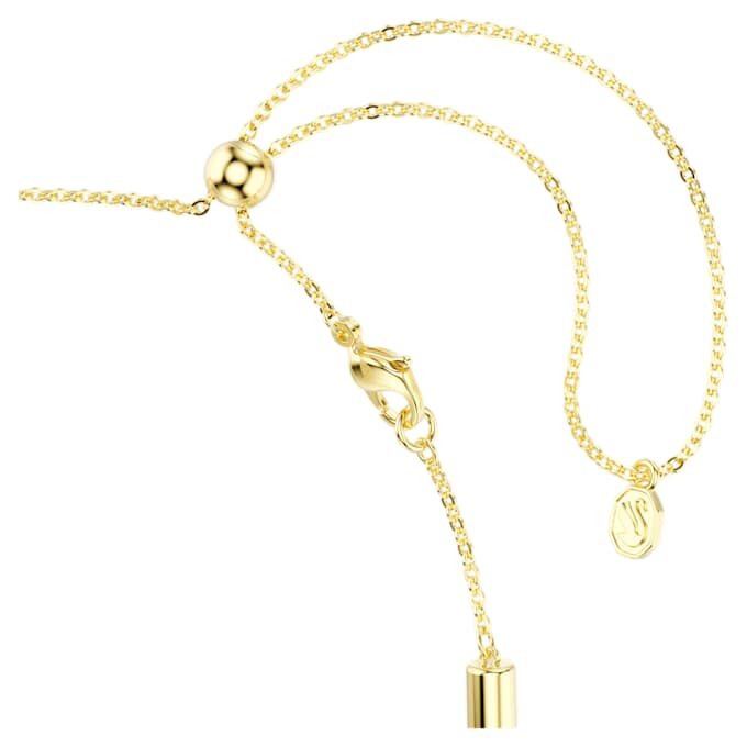 Dextera-Halskette mit rundgeschliffenen Kristallen, weiss, goldfarben Dextera-Halskette mit rundgeschliffenen Kristallen, weiss, goldfarben