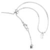 Dextera Halskette mit Rundschliff, weiss, Edelstahl Dextera Halskette mit Rundschliff, weiss, Edelstahl