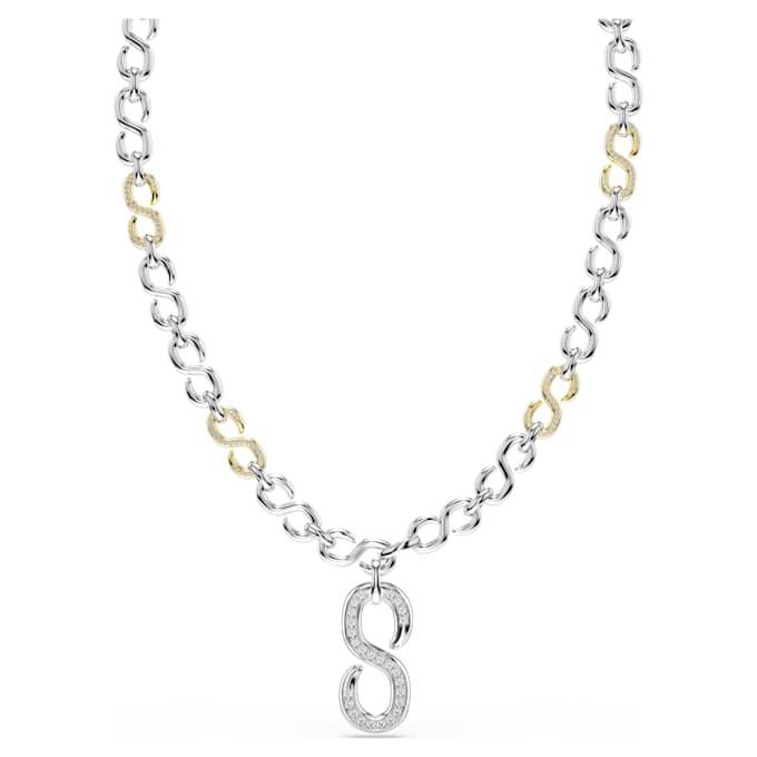Dextera-Kette mit rundgeschliffenen Elementen, weiss, gemischte Metalloberfläche Dextera-Kette mit rundgeschliffenen Elementen, weiss, gemischte Metalloberfläche
