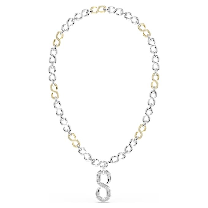 Dextera-Kette mit rundgeschliffenen Elementen, weiss, gemischte Metalloberfläche Dextera-Kette mit rundgeschliffenen Elementen, weiss, gemischte Metalloberfläche
