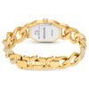 Dextera Kettenuhr Swiss Made, Kristallarmband, goldfarben, goldfarbene Oberfläche