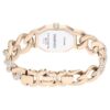 Dextera Kettenuhr Swiss Made, Kristallarmband, weiss, champagnerfarbene Goldoptik Dextera Kettenuhr Swiss Made, Kristallarmband, weiss, champagnerfarbene Goldoptik