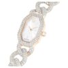 Dextera Kettenuhr Swiss Made, Kristallarmband, weiss, champagnerfarbene Goldoptik Dextera Kettenuhr Swiss Made, Kristallarmband, weiss, champagnerfarbene Goldoptik
