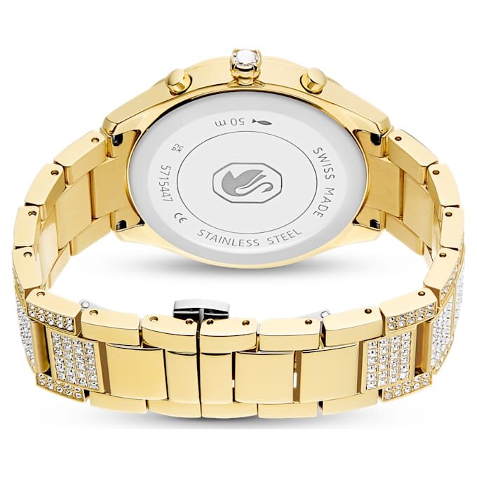 Dextera Lux Uhr Swiss Made, Metallarmband, goldfarben, goldfarbene Oberfläche Dextera Lux Uhr Swiss Made, Metallarmband, goldfarben, goldfarbene Oberfläche