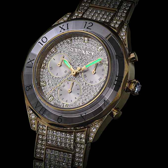 Dextera Lux Uhr Swiss Made, Metallarmband, goldfarben, goldfarbene Oberfläche Dextera Lux Uhr Swiss Made, Metallarmband, goldfarben, goldfarbene Oberfläche