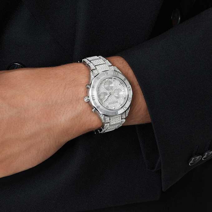 Dextera Lux Uhr Swiss Made, Metallarmband, silberfarben, Edelstahl Dextera Lux Uhr Swiss Made, Metallarmband, silberfarben, Edelstahl