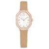 Dextera Octagon Uhr Swiss Made, Lederarmband, braun, roségoldfarben Dextera Octagon Uhr Swiss Made, Lederarmband, braun, roségoldfarben