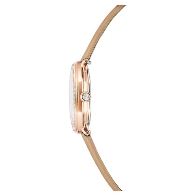 Dextera Octagon Uhr Swiss Made, Lederarmband, braun, roségoldfarben Dextera Octagon Uhr Swiss Made, Lederarmband, braun, roségoldfarben