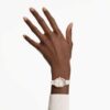 Dextera Octagon Uhr Swiss Made, Lederarmband, weiss, roségoldfarben Dextera Octagon Uhr Swiss Made, Lederarmband, weiss, roségoldfarben