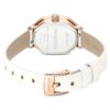 Dextera Octagon Uhr Swiss Made, Lederarmband, weiss, roségoldfarben Dextera Octagon Uhr Swiss Made, Lederarmband, weiss, roségoldfarben