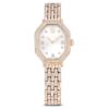 Dextera Octagon Uhr, Swiss Made, Metallarmband, goldfarben, roségoldfarbenes Finish