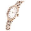 Dextera Octagon Uhr, Swiss Made, Metallarmband, goldfarben, roségoldfarbenes Finish