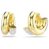 Dextera Ohrringe, runder Schliff, Mini, weiss, goldfarben plattiert Dextera Ohrringe, runder Schliff, Mini, weiss, goldfarben plattiert