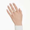 Dextera-Ring mit gemischten Schliffen, weiss, vergoldet Dextera-Ring mit gemischten Schliffen, weiss, vergoldet